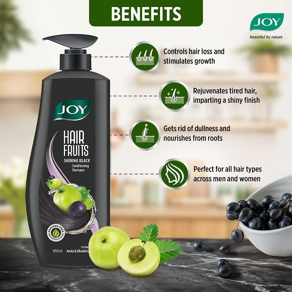 Joy Shining Black Amla Conditioning Shampoo | Grocsy