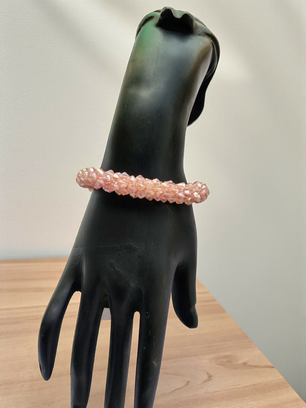 Inhanns Unisex Crystal Bloom – Adjustable Crystal Bead Bracelets - Baby Pink | Grocsy