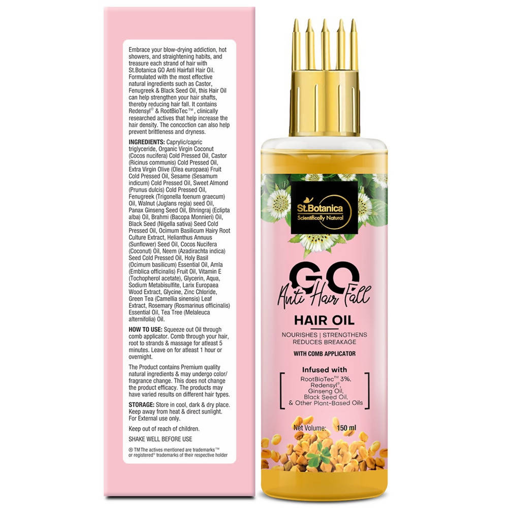 St.Botanica GO Anti Hair Fall Hair Oil | Grocsy