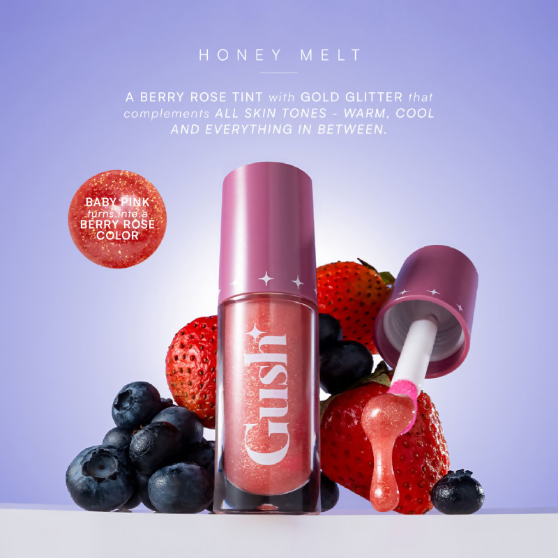 Gush Beauty H-Inched Transformative Glossy Lip Tint - Honey Melt | Grocsy
