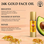 Ivory Natural 24K Gold Face Polish Oil For Luxurious Exfoliating And Rejuvenating Skincare | Grocsy