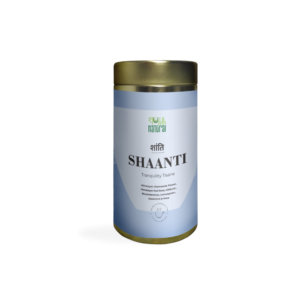 Shuddh Natural Calming Stress Relief Inside-Out Detox Shaanti Floral Tisane | Grocsy