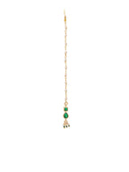 Ruby Raang Green Meenakari Kundan Maang Tikka | Grocsy