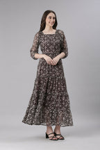 Souchii Printed Maxi Dress | Grocsy
