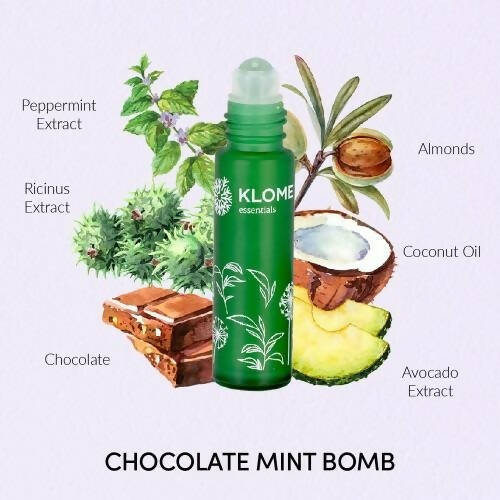 Klome Essentials Mint & Chocolate Bomb Lip Oil | Grocsy