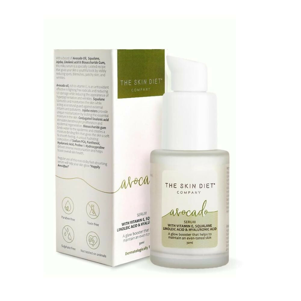 The Skin Diet Avocado Milky Glow Serum for Even Skin Tone with Hyaluronic Acid for Dull Skin | Grocsy