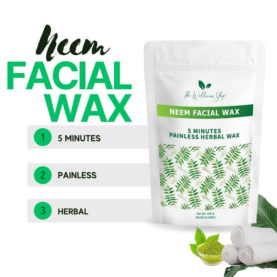The Wellness Shop Neem Facial Wax Powder | Grocsy