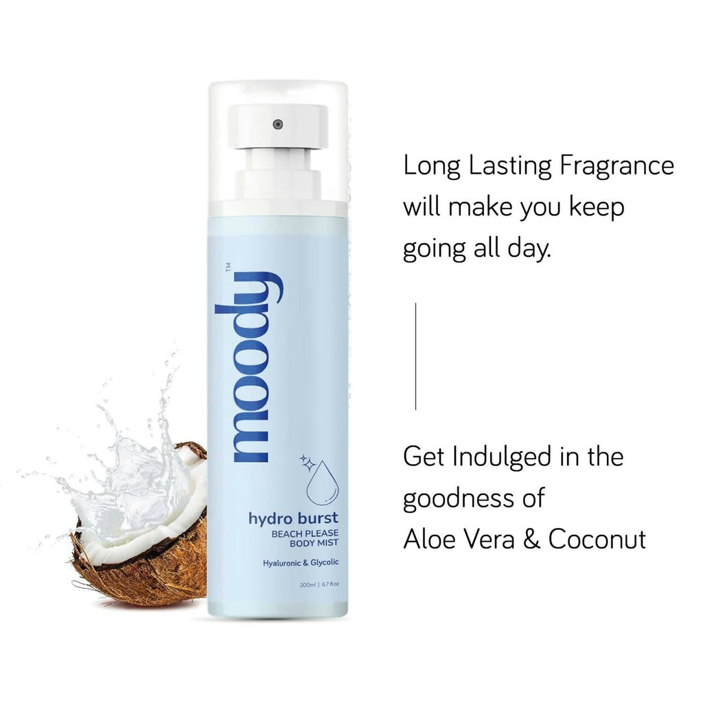 Moody Hydro Burst Beach Please Body Mist | Grocsy