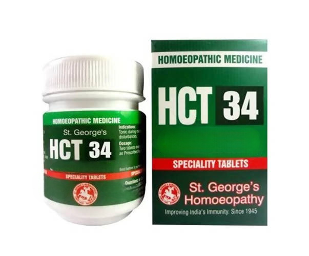 St. George's Homeopathy HCT 34 Tablets | Grocsy