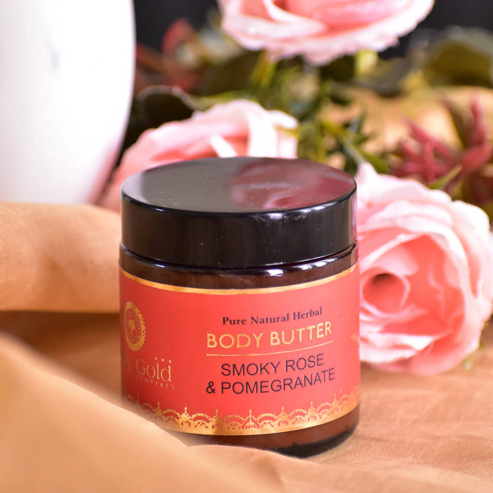Body Gold Body Butter - Smoky Rose & Pomegranate | Grocsy