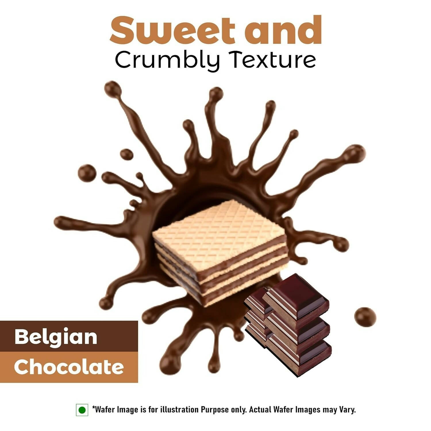 Unibic Qubz Wafer Biscuits Chocolate Flavour | Grocsy
