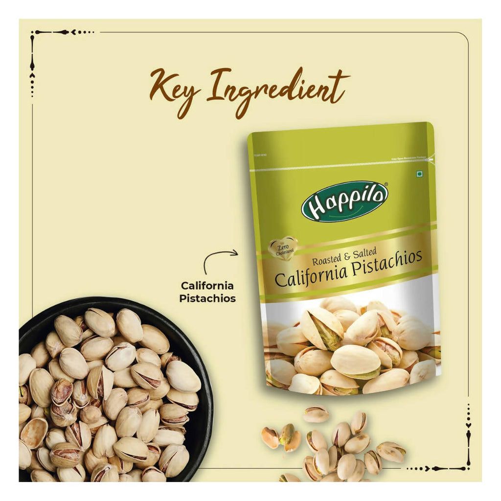 Happilo Freshly Roasted & Salted California Pistachios | Grocsy