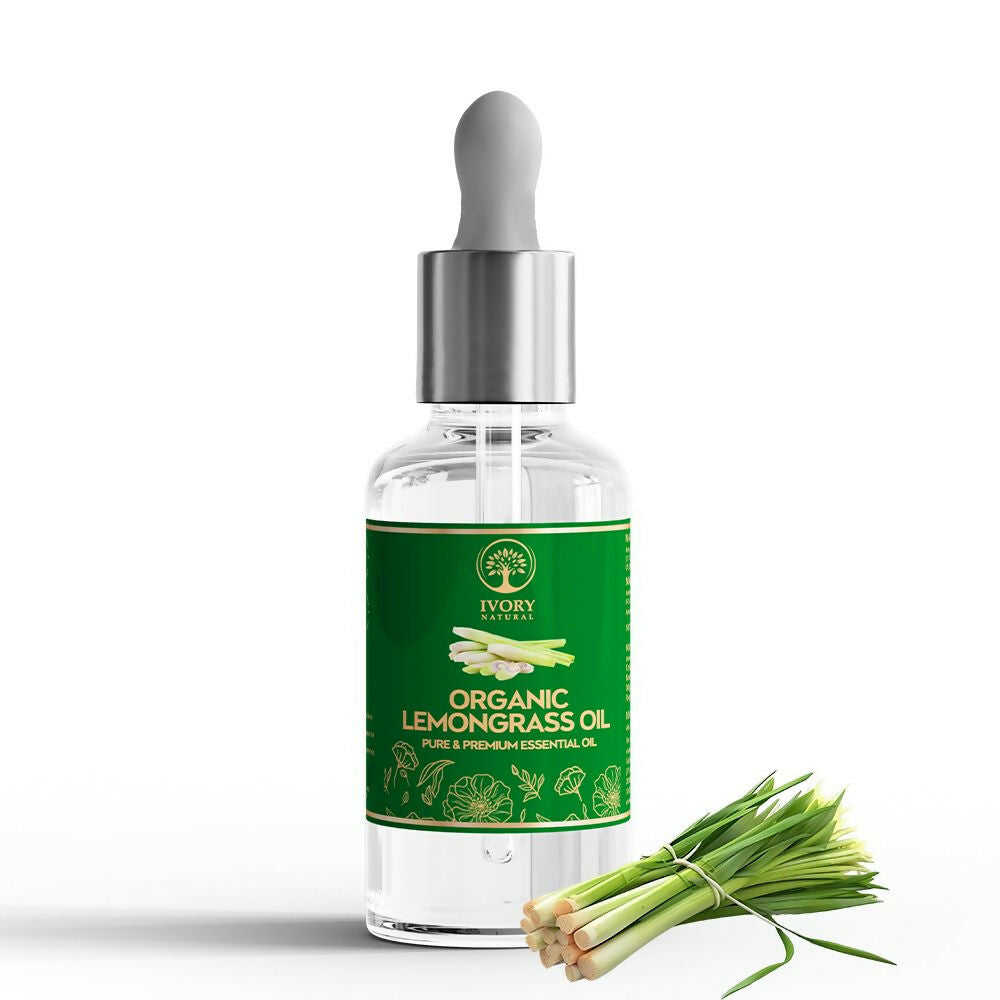 Ivory Natural Organic Lemongrass Oil Pure & Premium Essential Oil For Face, Scalp & Skin | Grocsy