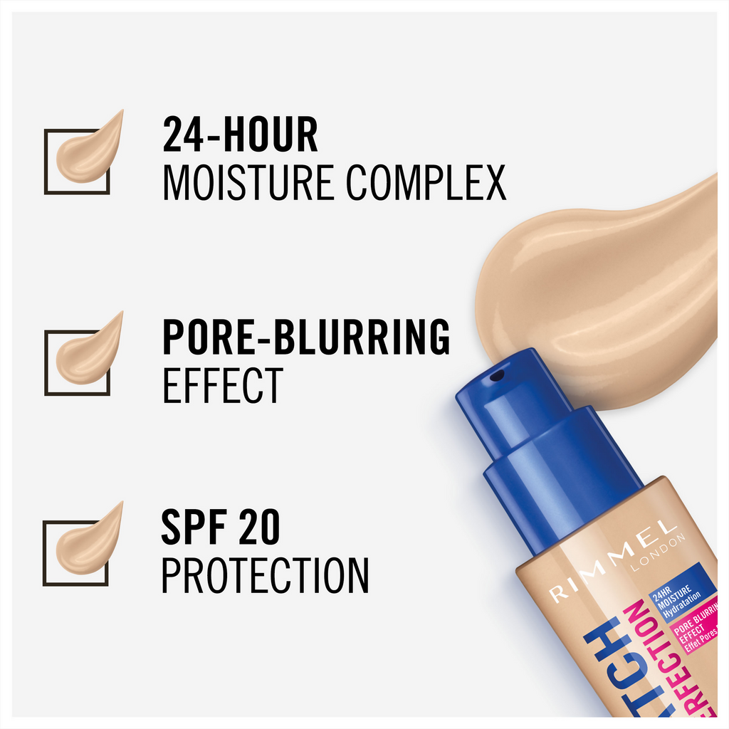 Rimmel London Match Perfection Foundation - Ivory | Grocsy