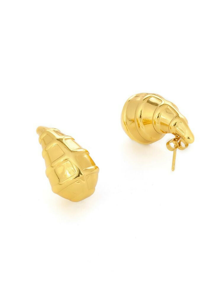 Golden Drop Earrings - Ruby Raang | Grocsy