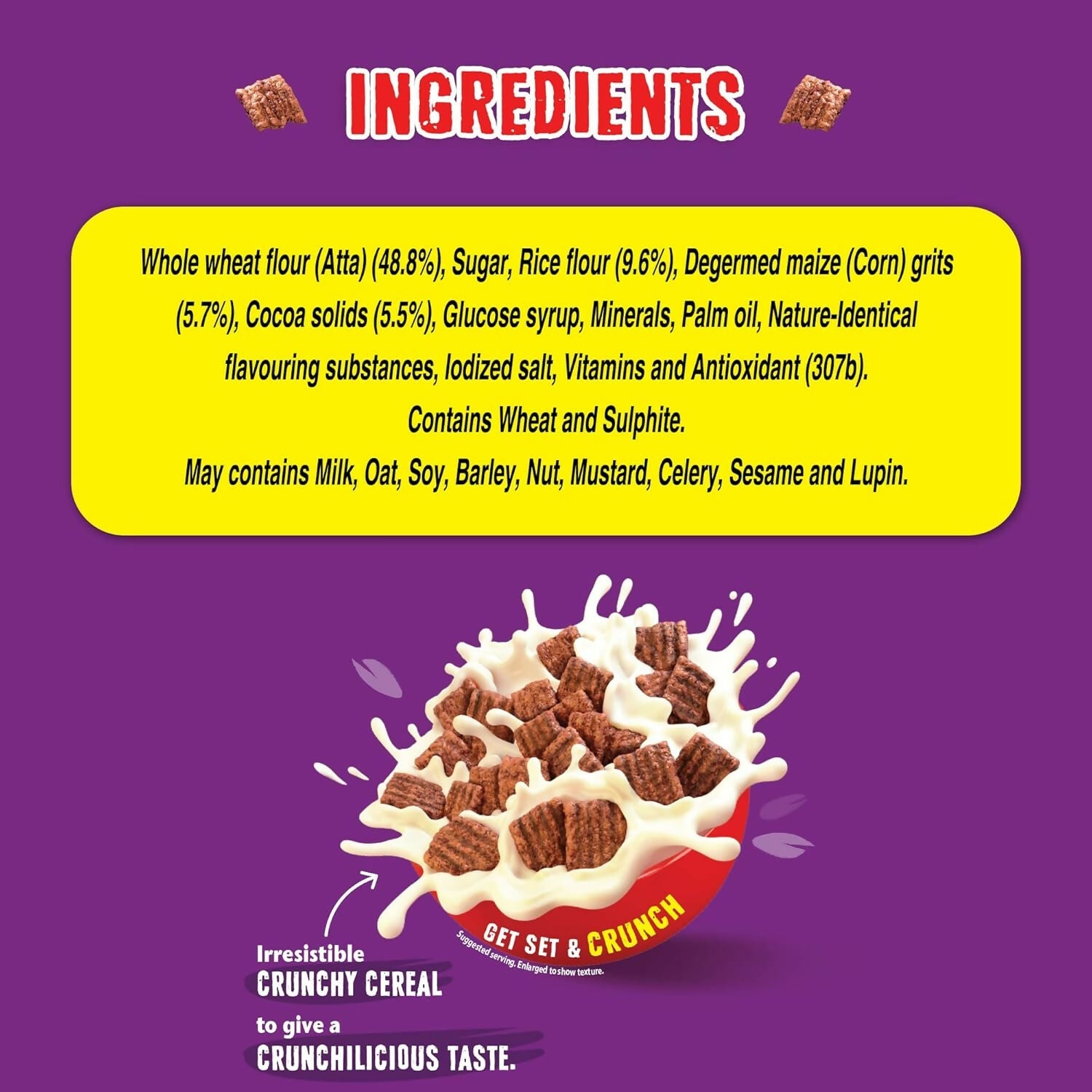 Nestle Munch Crunchilicious Breakfast Cereal - Chocolate Flavor | Grocsy