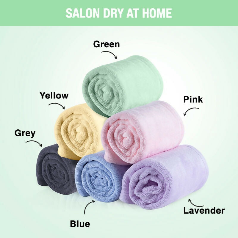 Nykaa Naturals Microfiber Hair Wrap for Frizz Free & Shiny Hair - Green | Grocsy