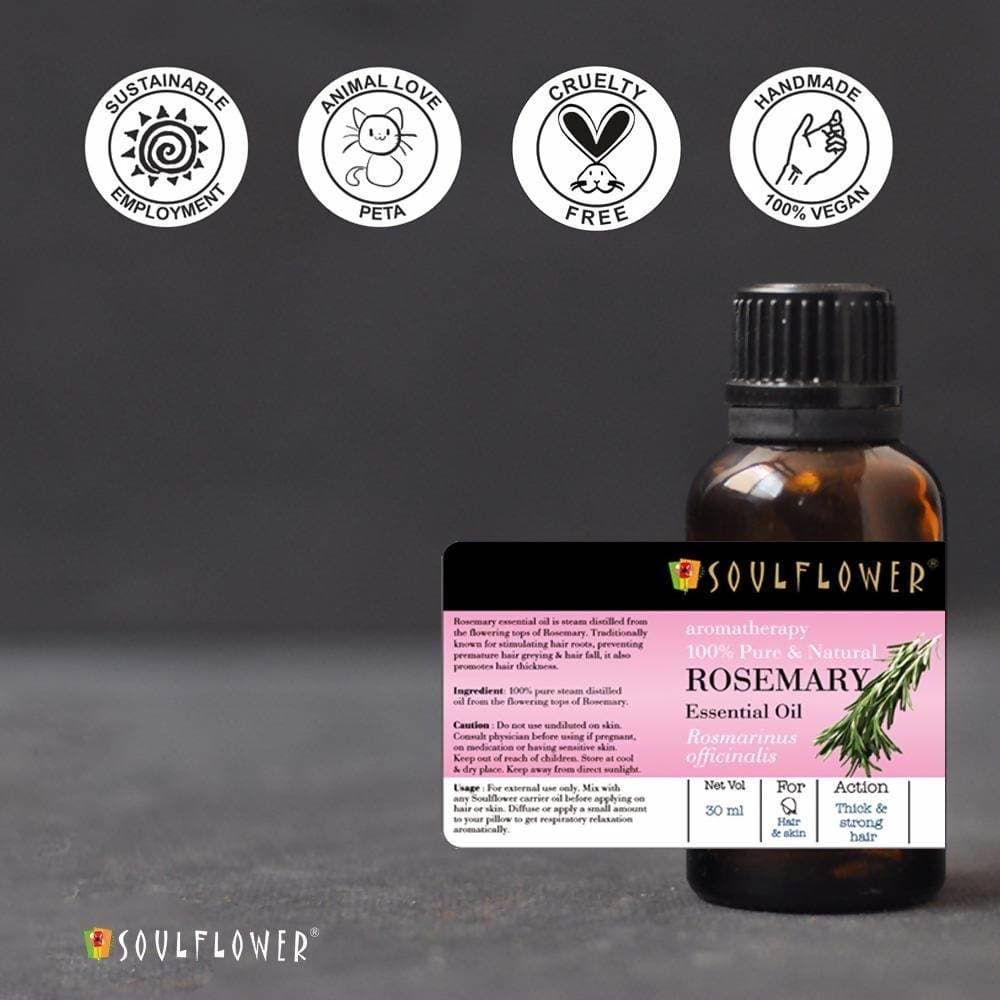 Soulflower Rosemary Essential Oil | Grocsy