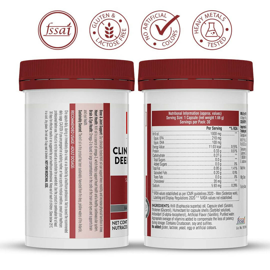 Swisse Clinical Strength Deep Sea Krill Oil Capsules | Grocsy