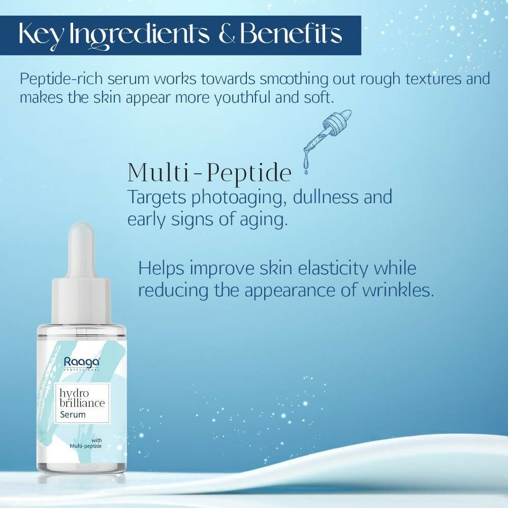 Raaga Professional Hydro Brilliance Serum With Multi-Peptide | Grocsy