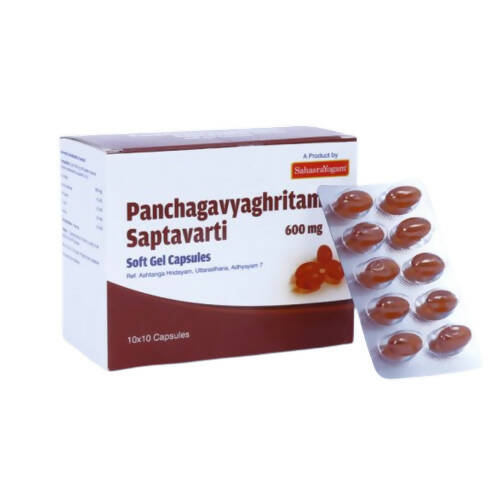 Sahasrayogam Panchagavya Ghrita Saptavarti Capsules | Grocsy
