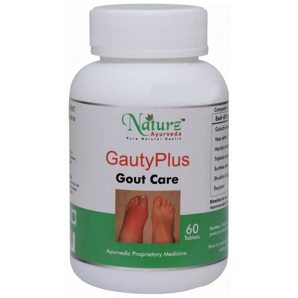 Naturz Ayurveda Gauty Plus Gout Care Tablets | Grocsy