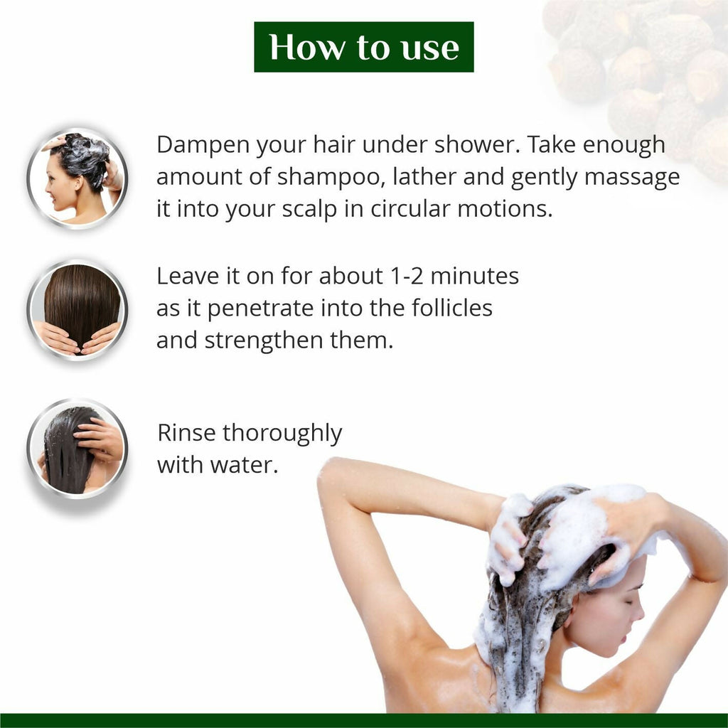 Globus Naturals Amla Reetha Shikakai Shampoo | Grocsy