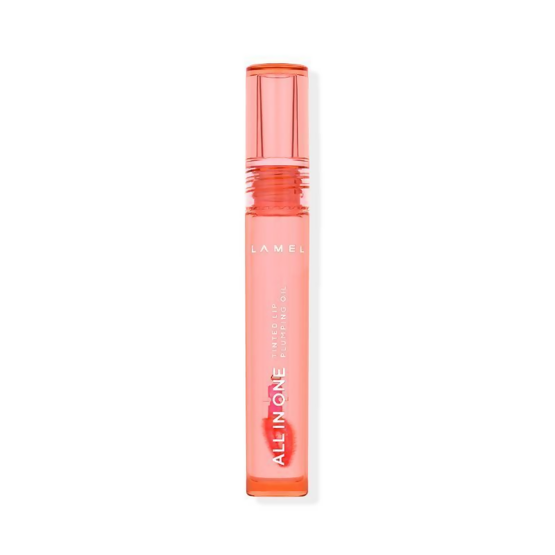 Lamel All In One Lip Tinted Plumping Oil - 401 Peachy | Grocsy