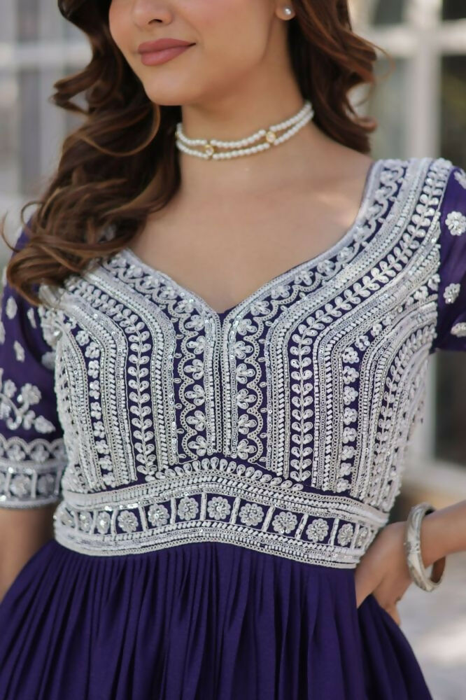 Vastranavya Mustard Star Georgette with Embroidery Beads Sequins Work Fancy Kurti & Lehenga | Grocsy