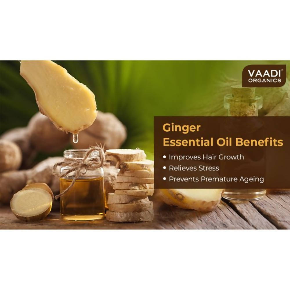 Vaadi Herbals Ginger 100% Pure Essential Oil Therapeutic Grade | Grocsy