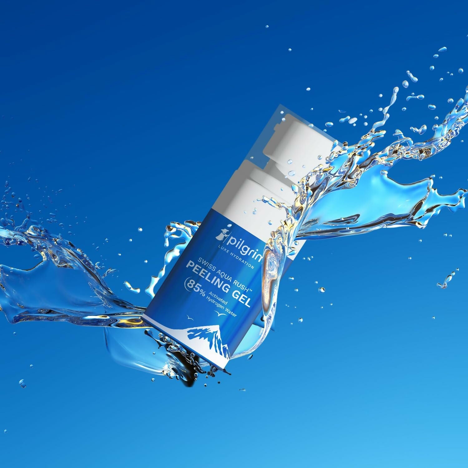 Pilgrim wiss Aqua Rush Peeling Gel Pentavitin & Activated Hydrogen Water for Face | Grocsy