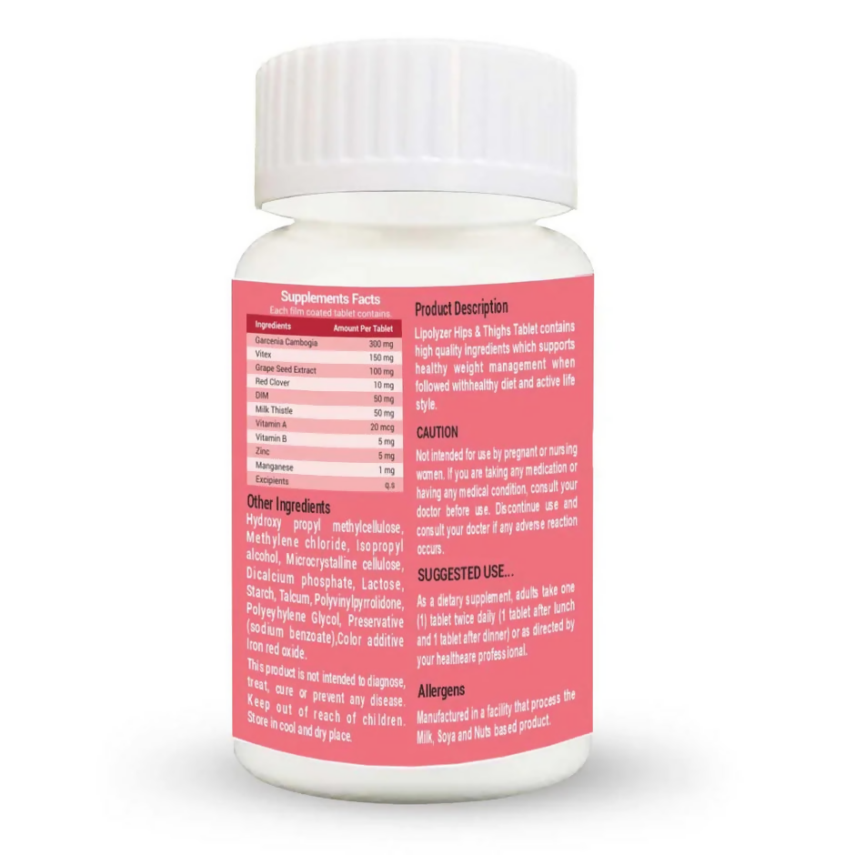 NutroActive Lipolyzer Hips & Thighs Weight Management Tablets | Grocsy