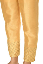 Mominos Fashion Moeza Silk Golden Color Pant | Grocsy