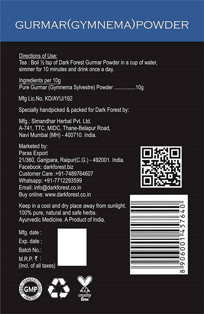 Dark Forest Gurmar Powder | Grocsy