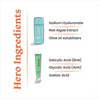 Foxtale ABC of Acne Control Trio Skin Care Kit: Acne Spot Correct Gel + Cleanser Face Wash + Ceramide Moisturizer | Grocsy