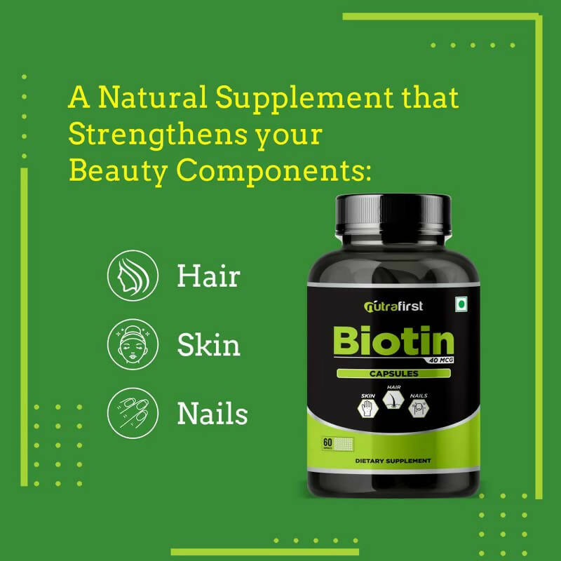 Nutrafirst Biotin Capsules | Grocsy