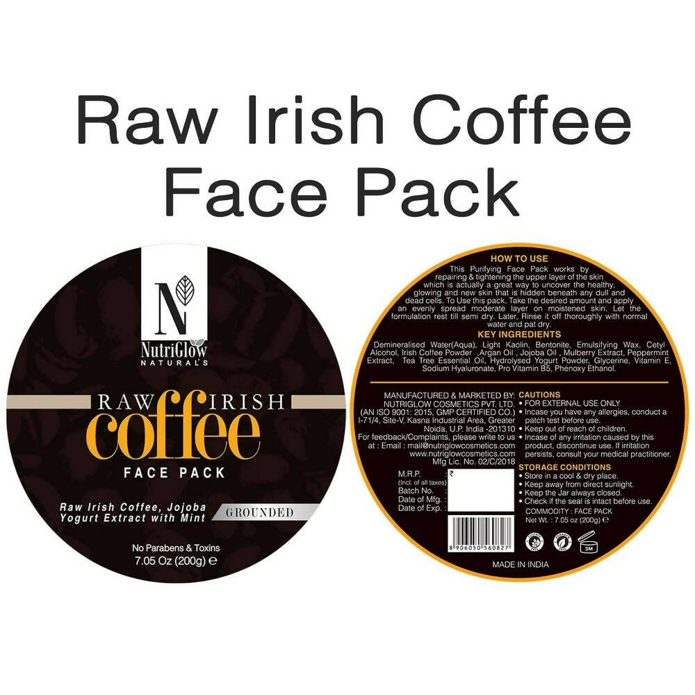 NutriGlow NATURAL'S Raw Irish Coffee Face Pack | Grocsy