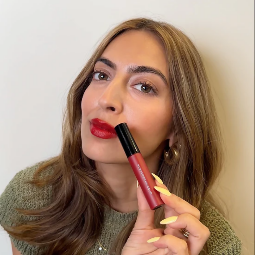 Ruby's Organics Lip Crème - Scarlet | Grocsy