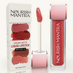 Nourish Mantra Liquid Lipstick Creamy Matte with SPF / Water Proof, Smudge Proof Shade- Khilkhilata Coral | Grocsy