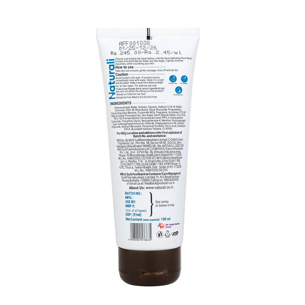 Naturali Aqua Hydrating Face Wash | Grocsy