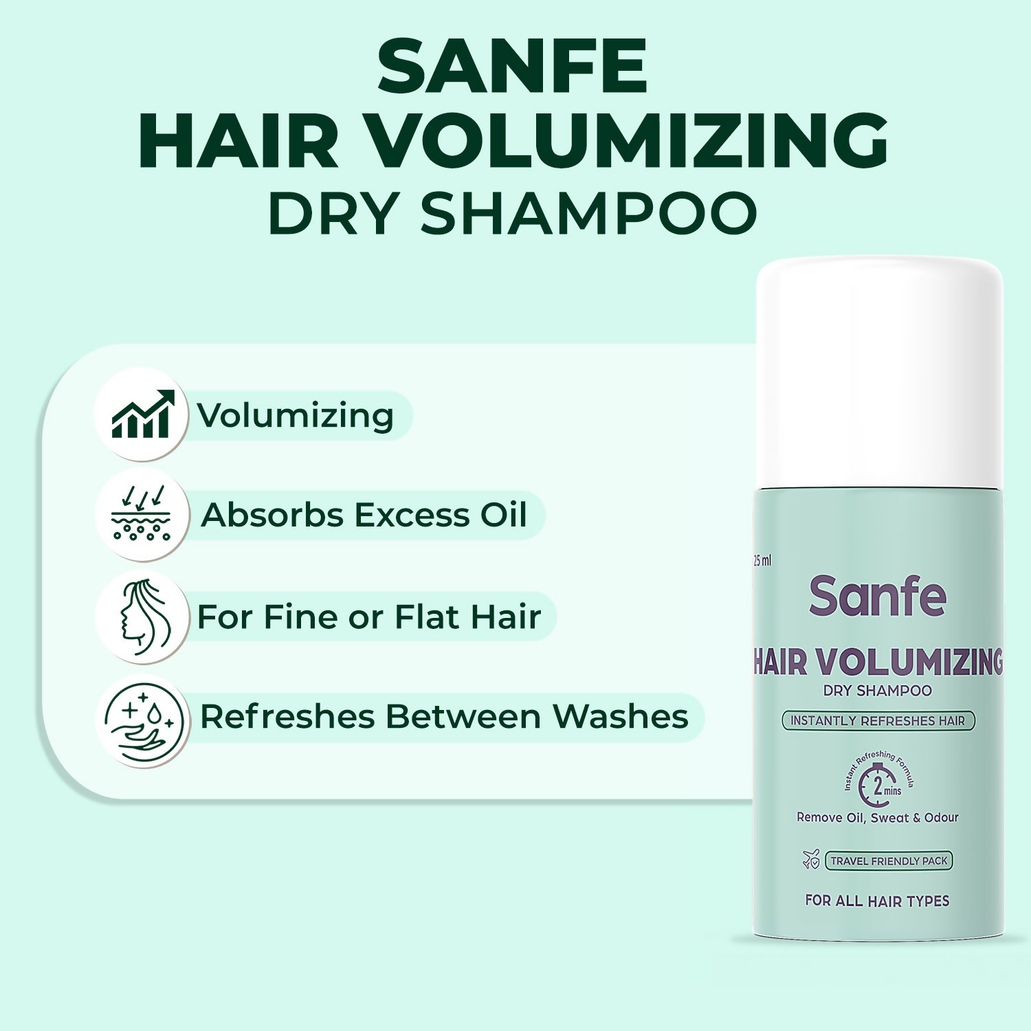 Sanfe Hair Volumizing Dry Shampoo | Grocsy