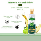 VI-JOHN Prakritik Amla & Bhringraj Hair Oil For premature greying, 100% Natural Bio-Actives | Grocsy