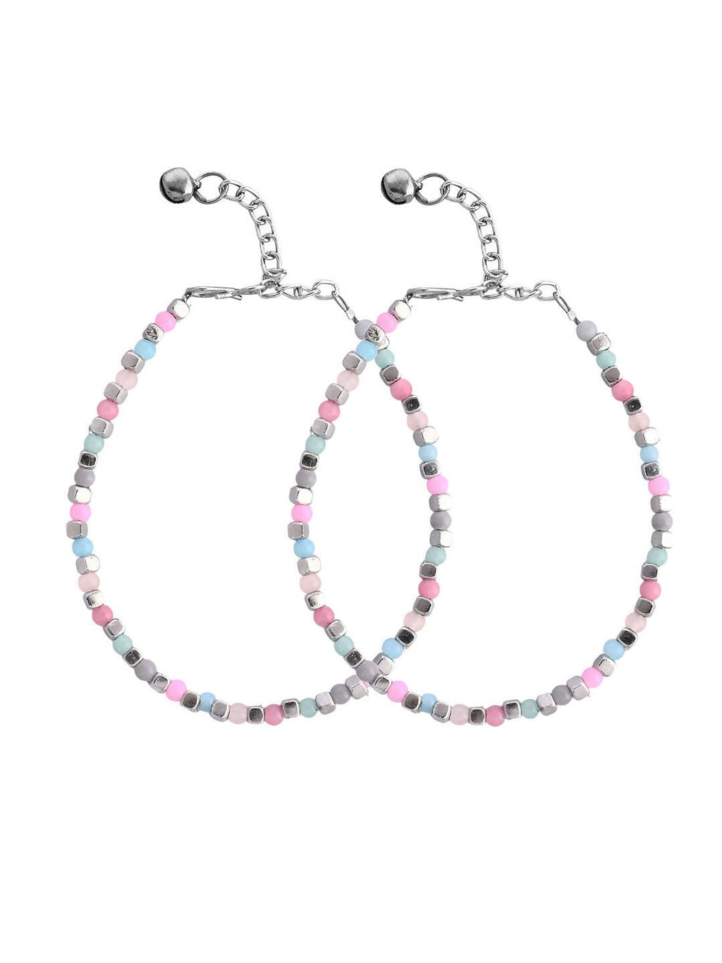 VOJ Women Multi Color stainless steel Anklet