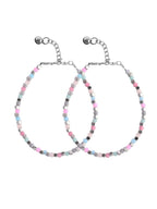 VOJ Women Multi Color stainless steel Anklet