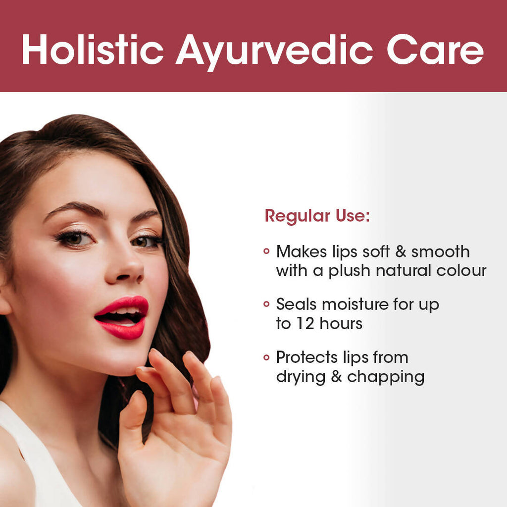 TAC - The Ayurveda Co. Tinted Cherry & Roship Vegan Lip Balm | Grocsy