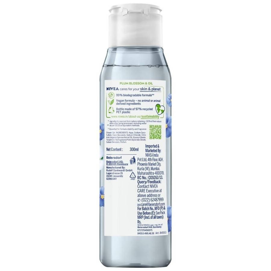 Nivea Naturally Good Plum Blossom & Oil Shower Gel | Grocsy