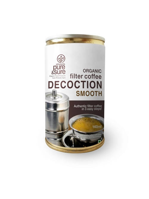 Pure & Sure Organic Filter Coffee Decoction - Smooth | Grocsy
