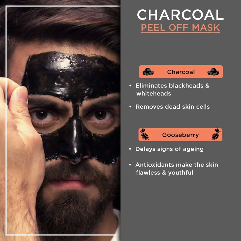 The Man Company Charcoal Peel Off Mask | Grocsy