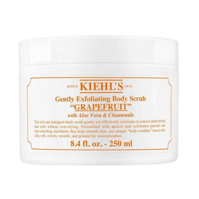 Kiehl's Gently Exfoliating Body Scrub Grapefruit With Apricot Seed, Aloe & Chamomile For All Skin Types | Grocsy