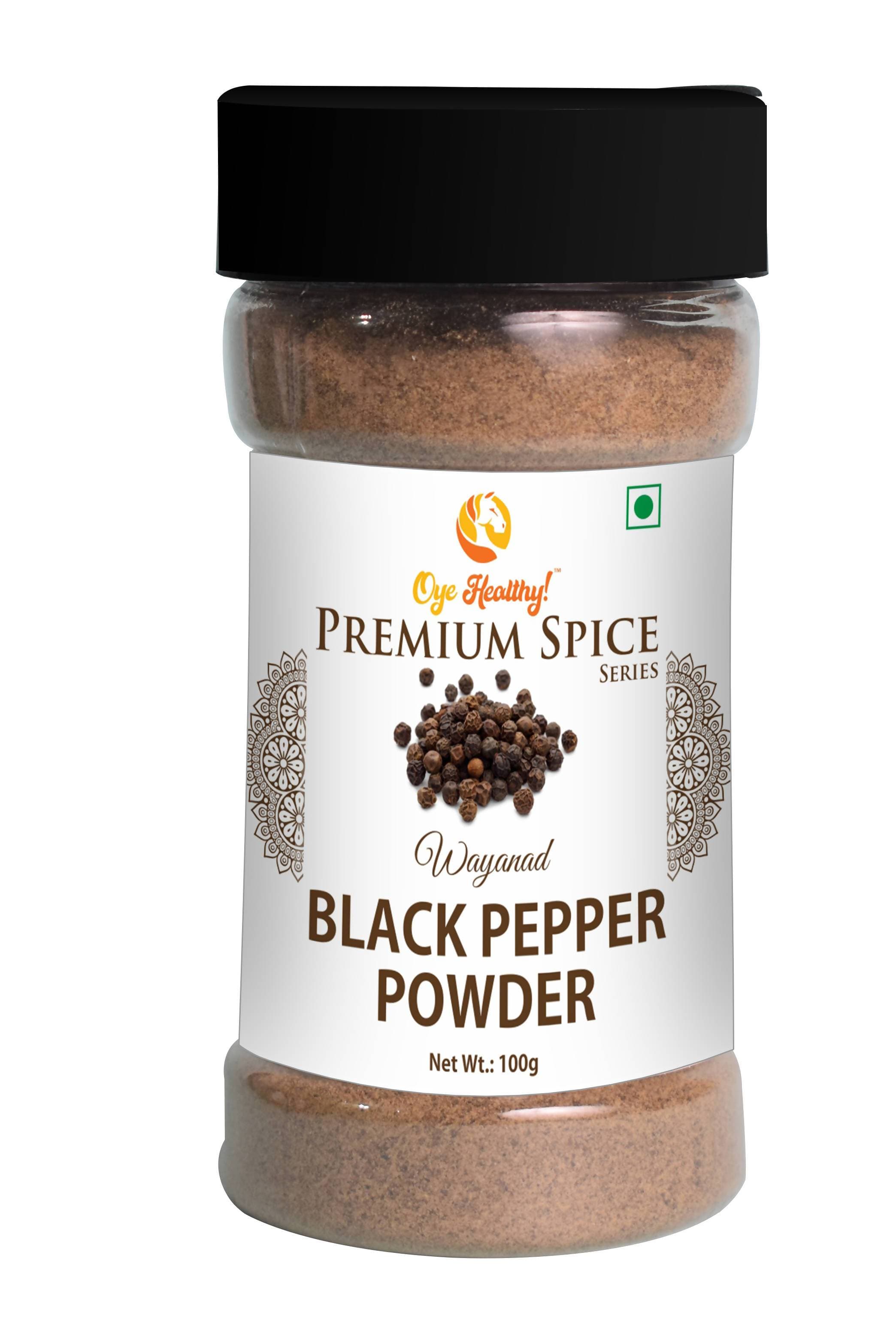 Oye Healthy Premium Spice Series Wayanad Black Pepper Powder | Grocsy